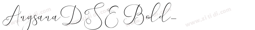 AngsanaDSE Bold字体转换